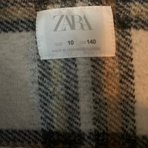 Zara Women’s Flannel Plaid Cropped Jacket Size 10 US XSmall - Picture 8 of 10